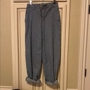 Blue Striped Pants